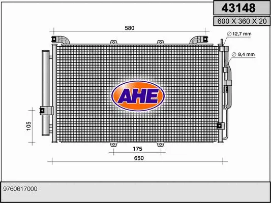 Condenser, air conditioning (43148)