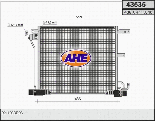 Condenser, air conditioning (43535)