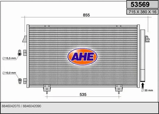 Condenser, air conditioning (53569)