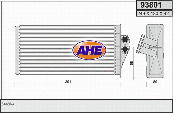 Heat Exchanger, interior heating (93801)