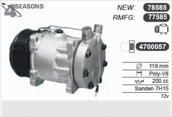 Compressor, air conditioning (77585)