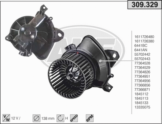Interior Blower (309.329)