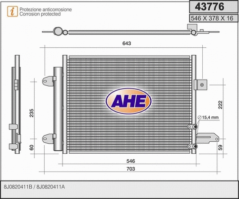 Condenser, air conditioning (43776)