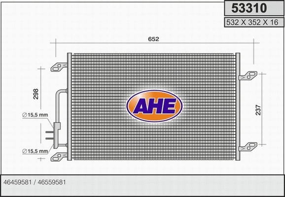 Condenser, air conditioning (53310)