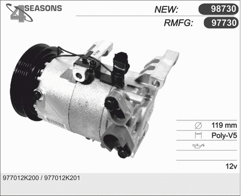 Compressor, air conditioning (97730)