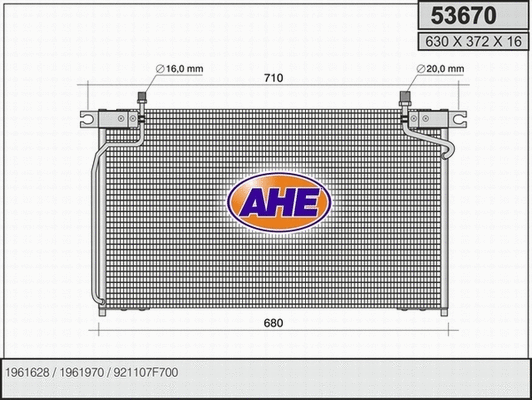 Condenser, air conditioning (53670)
