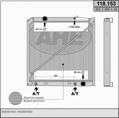 Radiator, engine cooling (118.153)