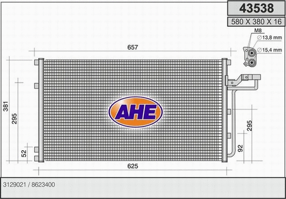 Condenser, air conditioning (43538)