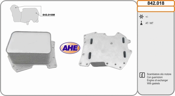 Oil Cooler, engine oil (842.018)