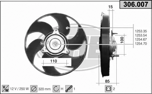 Fan, engine cooling (306.007)