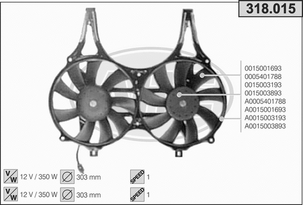 Fan, engine cooling (318.015)