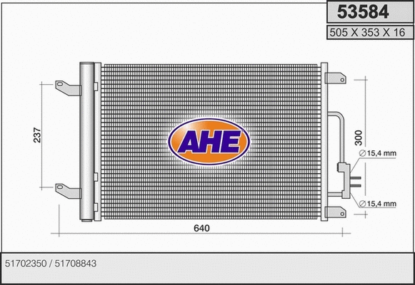 Condenser, air conditioning (53584)