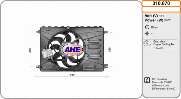 Fan, engine cooling (310.070)