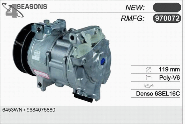 Compressor, air conditioning (970072)