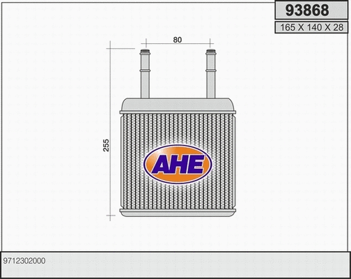 Heat Exchanger, interior heating (93868)