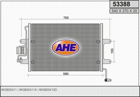 Condenser, air conditioning (53388)