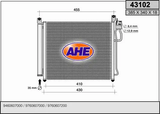 Condenser, air conditioning (43102)