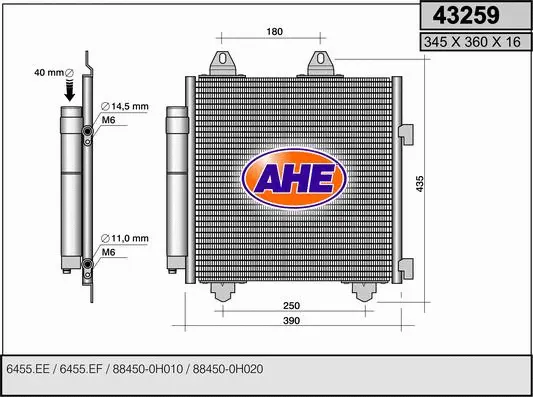 Condenser, air conditioning (43259)