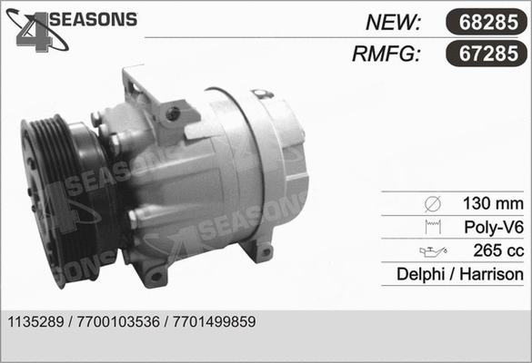 Compressor, air conditioning (67285)