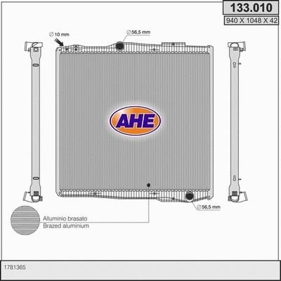 Radiator, engine cooling (133.010)