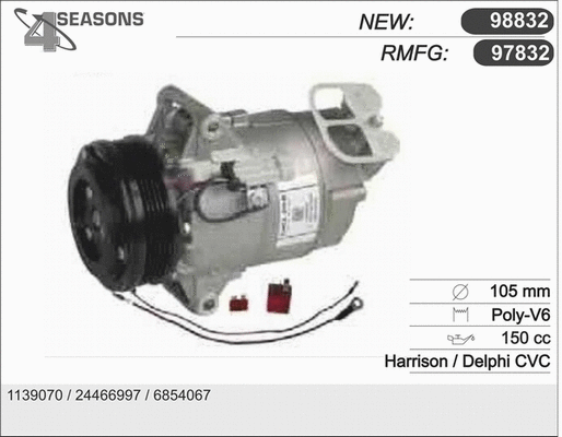 Compressor, air conditioning (97832)