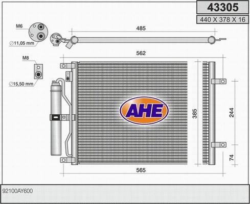 Condenser, air conditioning (43305)