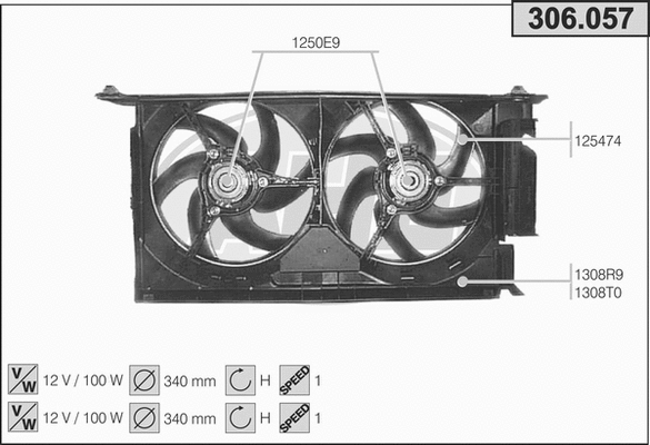 Fan, engine cooling (306.057)