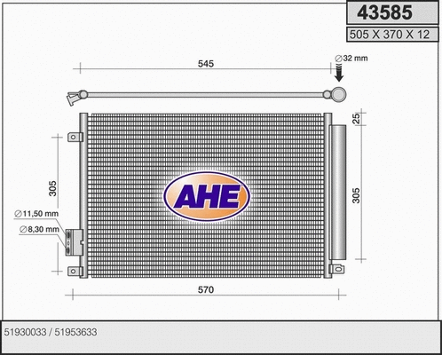 Condenser, air conditioning (43585)