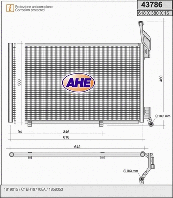Condenser, air conditioning (43786)