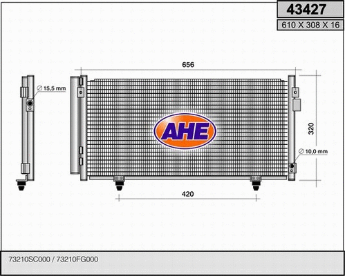 Condenser, air conditioning (43427)