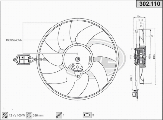 Fan, engine cooling (302.110)