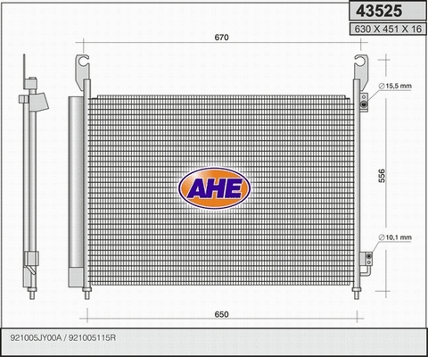 Condenser, air conditioning (43525)