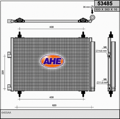 Condenser, air conditioning (53485)