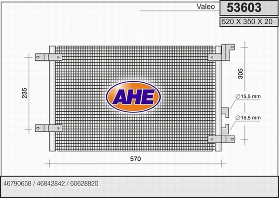 Condenser, air conditioning (53603)