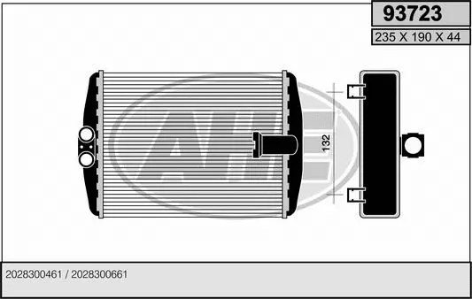 Heat Exchanger, interior heating (93723)