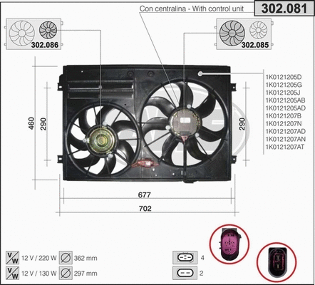 Fan, engine cooling (302.081)