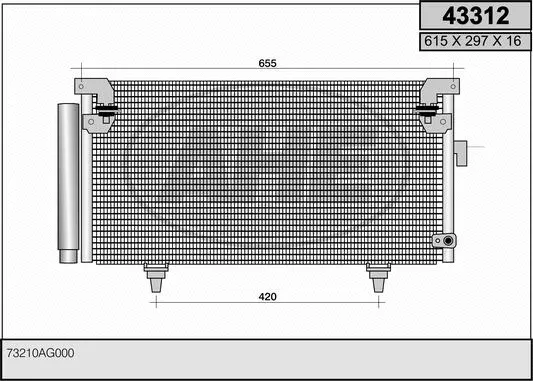 Condenser, air conditioning (43312)