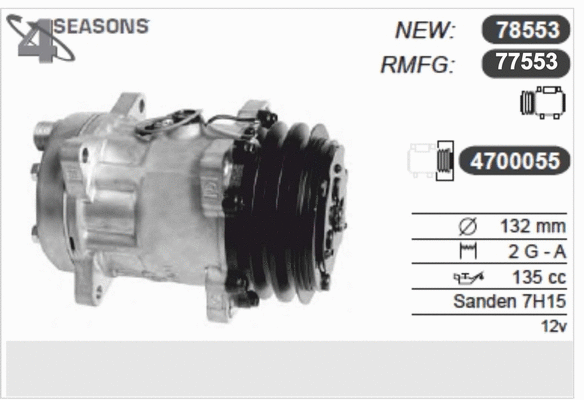 Compressor, air conditioning (77553)