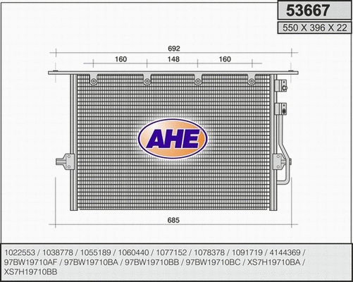 Condenser, air conditioning (53667)