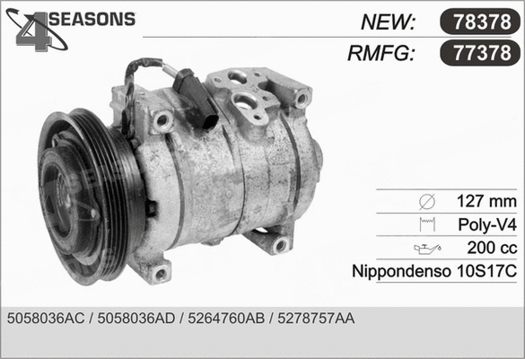 Compressor, air conditioning (77378)