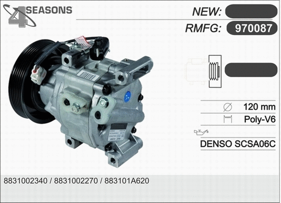 Compressor, air conditioning (970087)