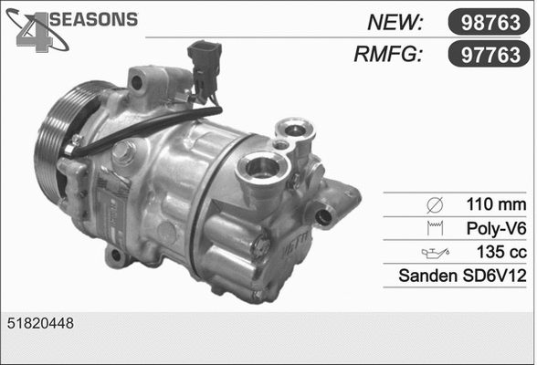 Compressor, air conditioning (97763)