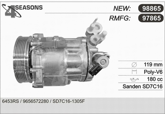 Compressor, air conditioning (97865)