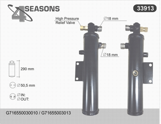 Dryer, air conditioning (33913)