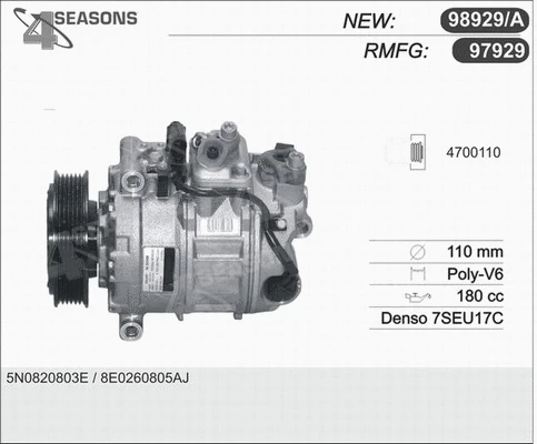 Compressor, air conditioning (97929)