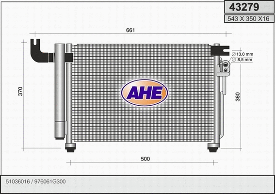 Condenser, air conditioning (43279)