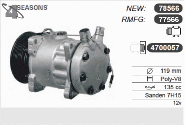 Compressor, air conditioning (77566)