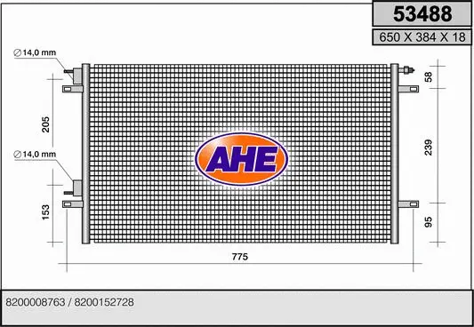 Condenser, air conditioning (53488)