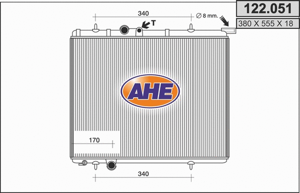 Radiator, engine cooling (122.051)