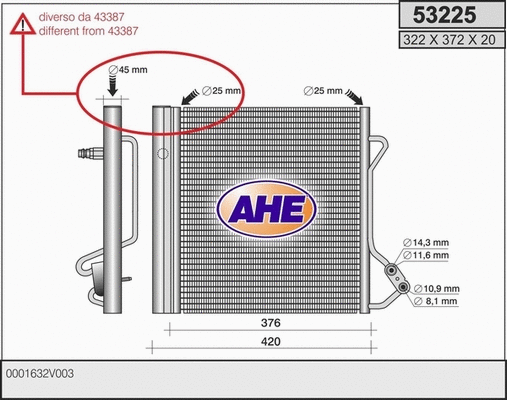 Condenser, air conditioning (53225)